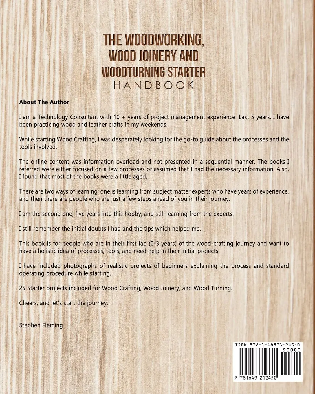 Rückseite: 9781649212450 | The Woodworking, Wood Joinery and Woodturning Starter Handbook | Buch