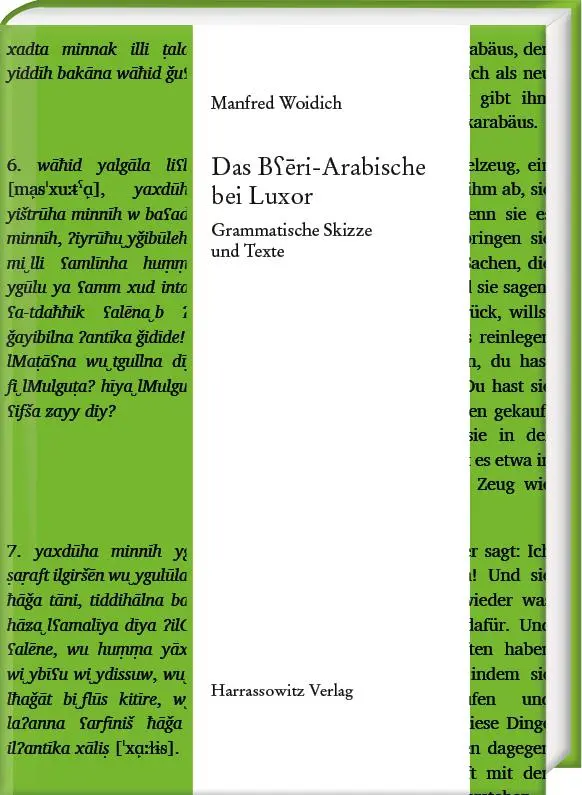 Cover: 9783447122450 | Das B'eri-Arabische bei Luxor | Grammatische Skizze und Text | Woidich