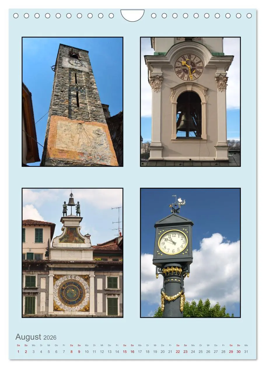 Bild: 9783516352450 | Uhr-Zeiten (Wandkalender 2026 DIN A4 hoch), CALVENDO Monatskalender