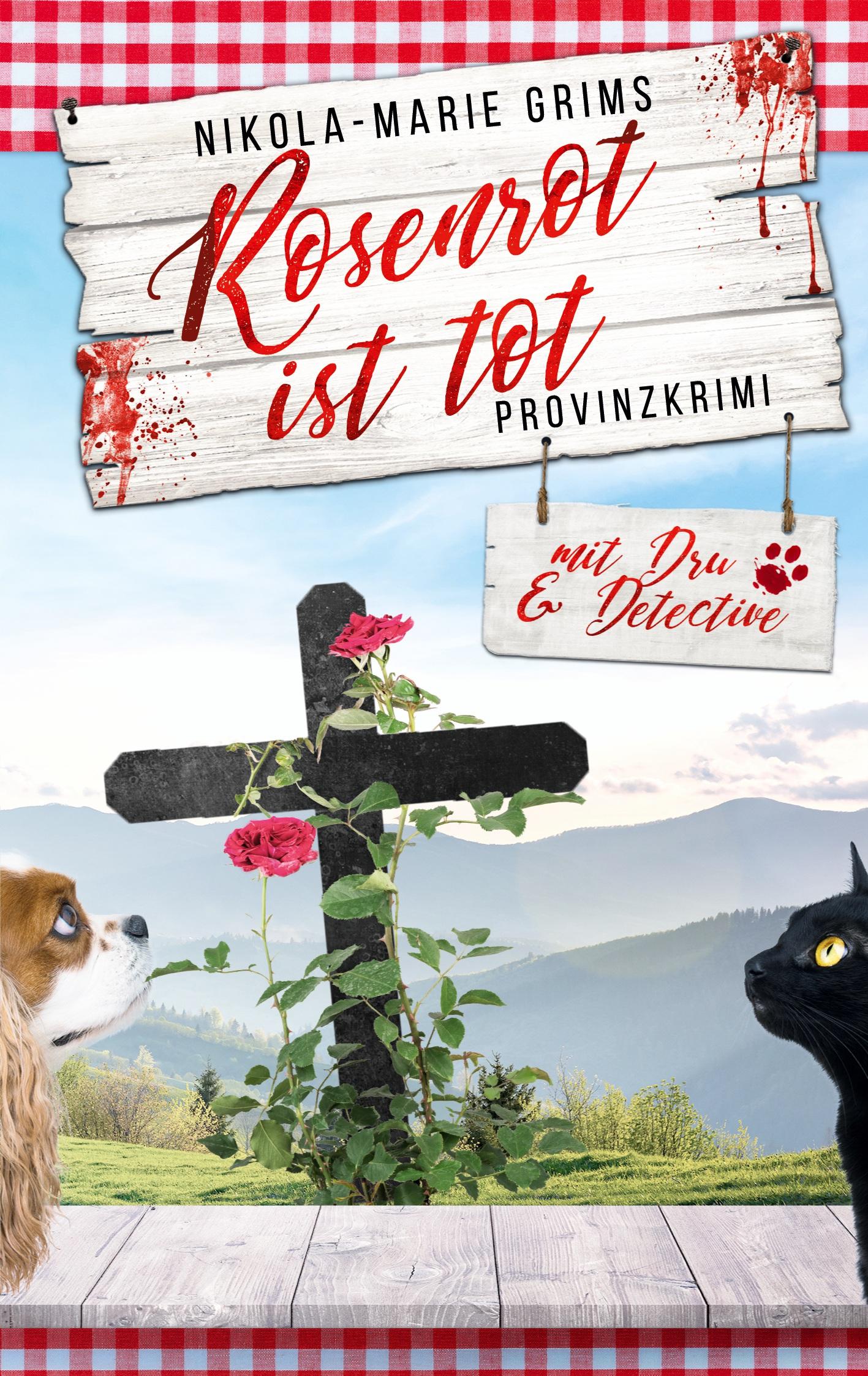 Cover: 9783740782450 | Rosenrot ist tot | Provinzkrimi mit Dru &amp; Detective | Grims | Buch