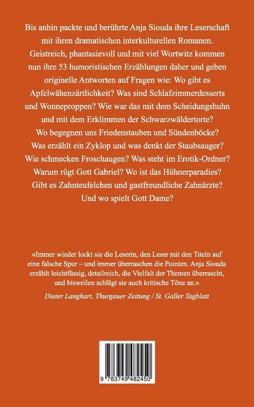 Rückseite: 9783749482450 | Tuttifrutti | Humoristische Erzählungen für jeden Geschmack | Siouda