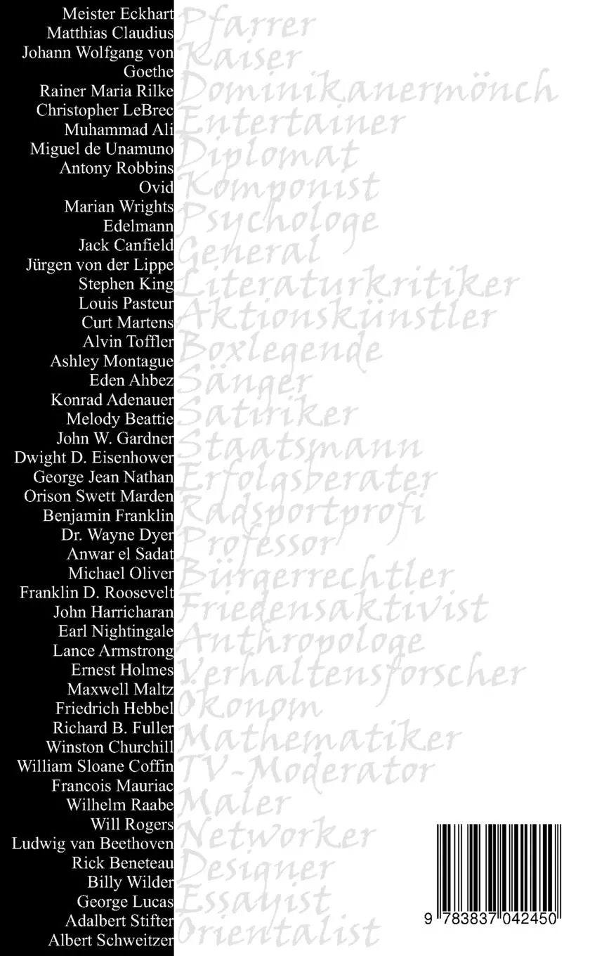 Rückseite: 9783837042450 | 365 Worte des Erfolges | Gesammelte Zitate erfolgreicher Menschen