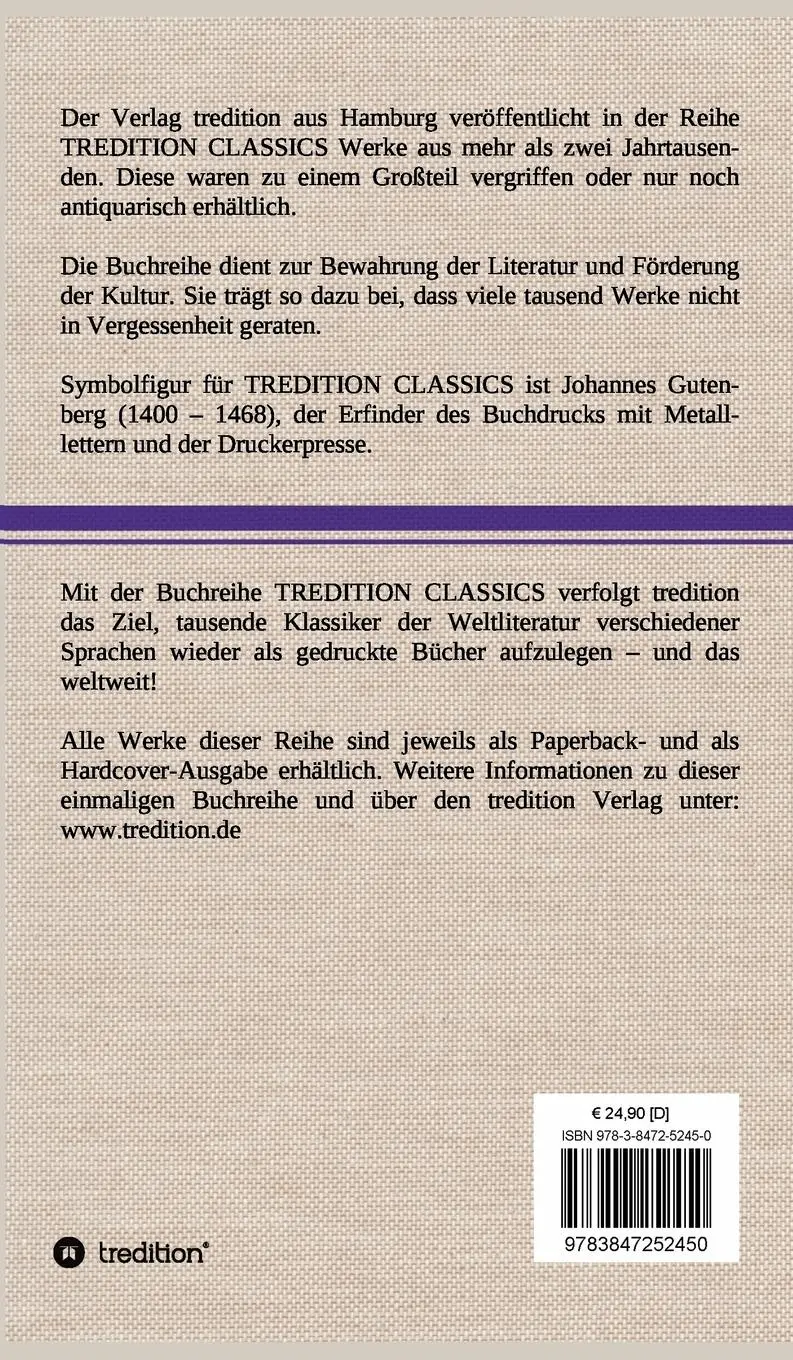 Rückseite: 9783847252450 | Hyperion | Friedrich Hölderlin | Buch | HC runder Rücken kaschiert