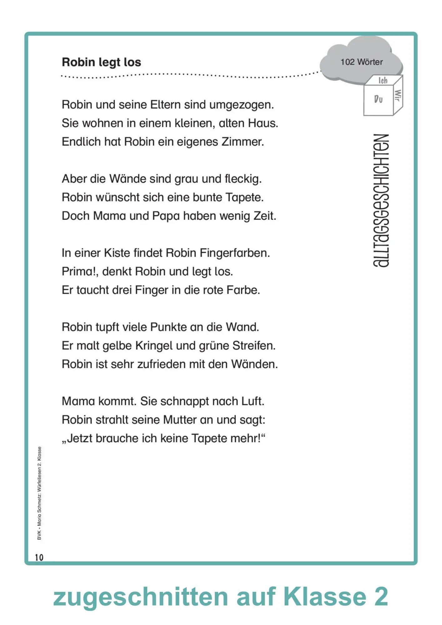 Bild: 9783965202450 | Würfellesen - 2. Klasse | Leseförderung mit vorbereiteten Texten