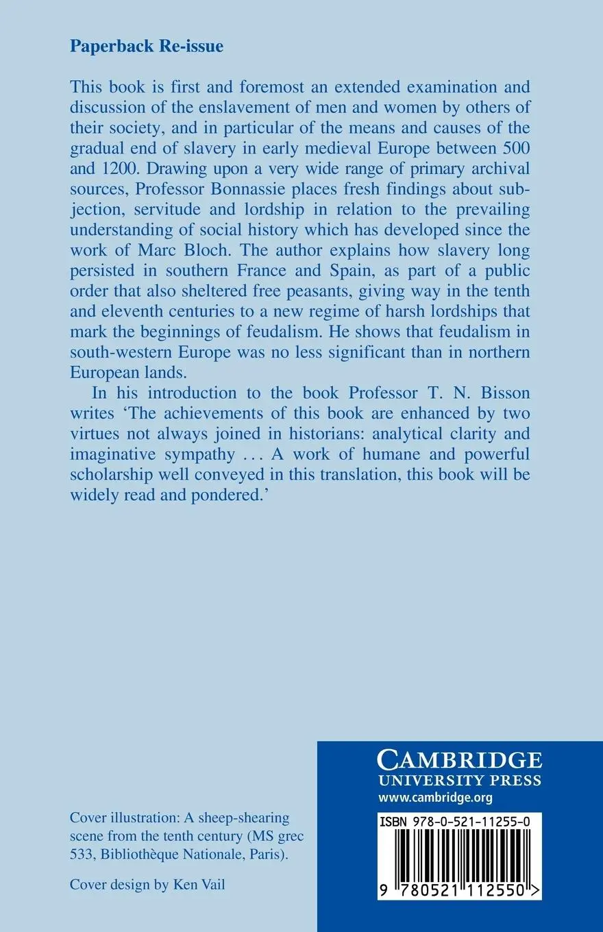 Rückseite: 9780521112550 | From Slavery to Feudalism in South-Western Europe | Pierre Bonnassie