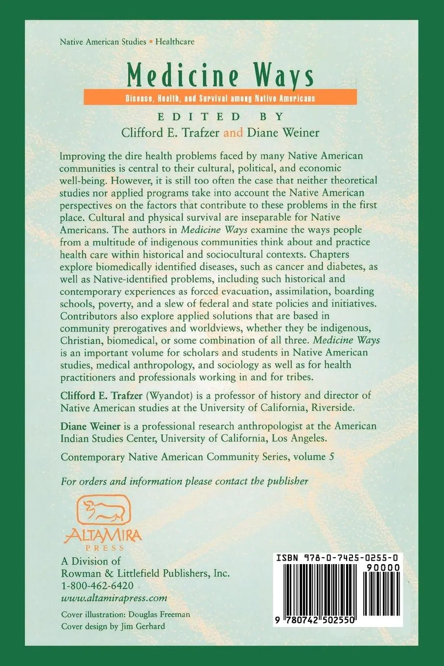 Rückseite: 9780742502550 | Medicine Ways | Disease, Health, and Survival among Native Americans