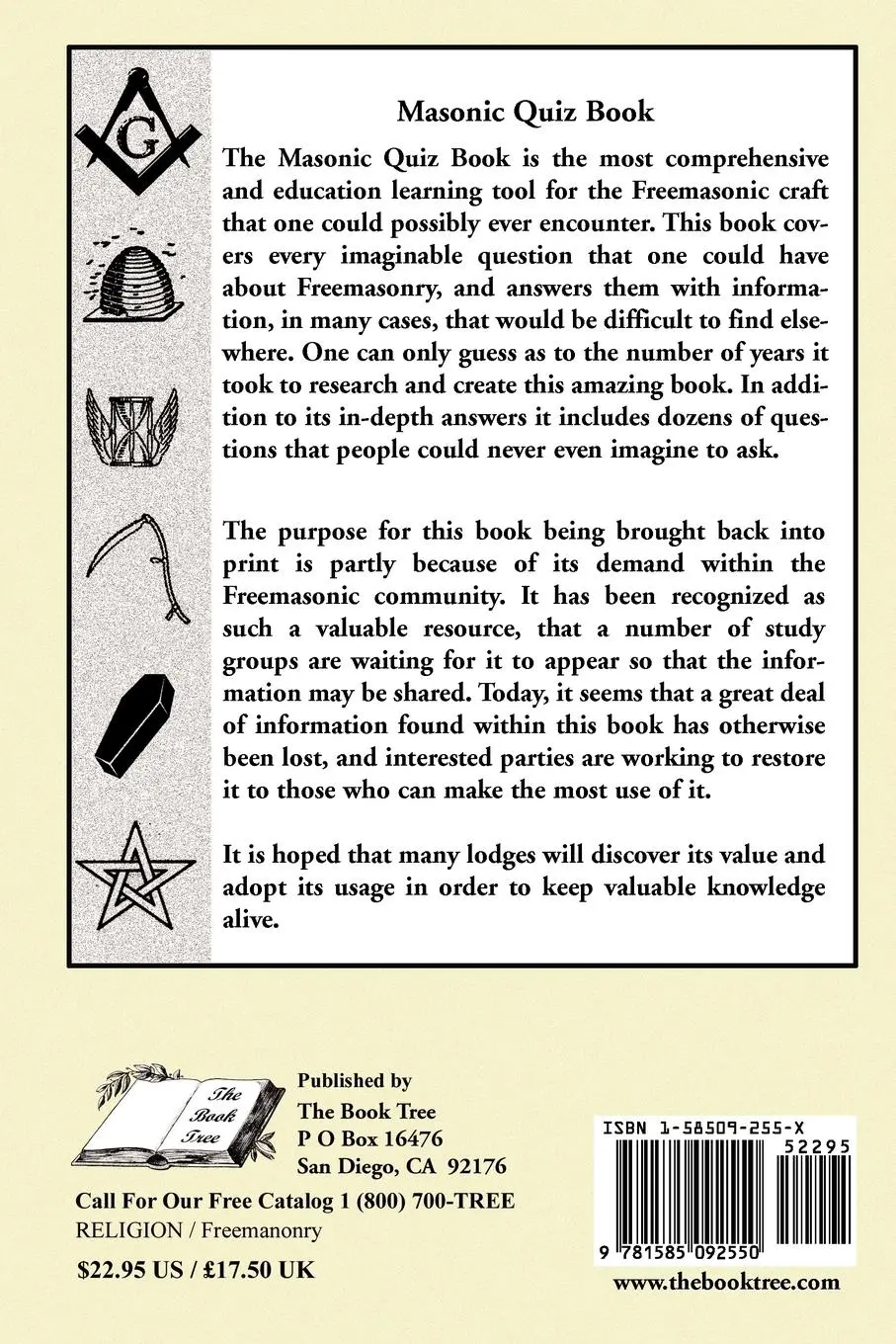 Rückseite: 9781585092550 | Masonic Quiz Book | William O. Peterson | Taschenbuch | Englisch