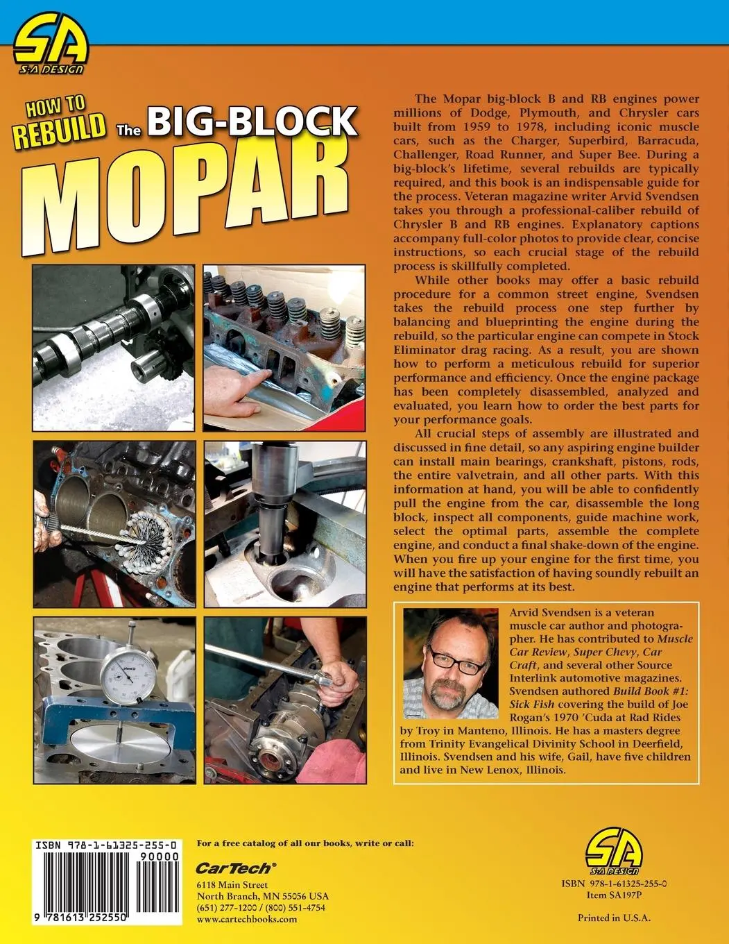 Rückseite: 9781613252550 | How to Rebuild the Big-Block Mopar | Arvid Svendsen | Taschenbuch