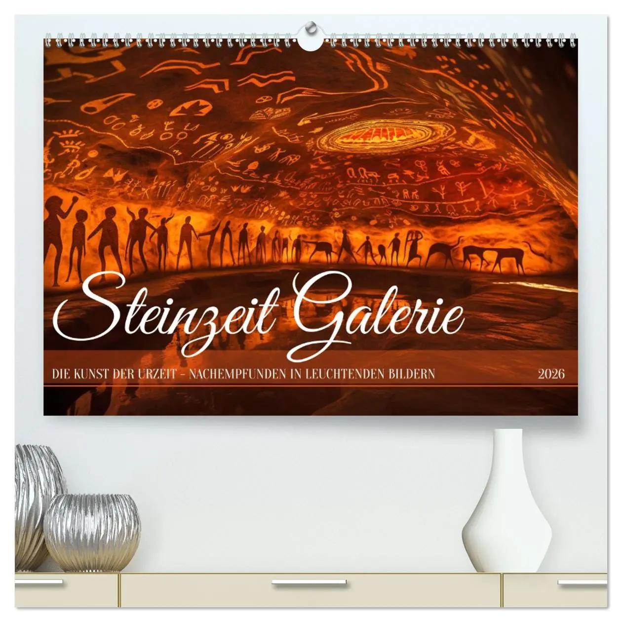 Cover: 9783457492550 | Steinzeit Galerie (hochwertiger Premium Wandkalender 2026 DIN A2...
