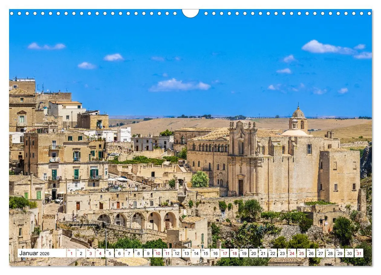 Bild: 9783457562550 | Matera - Die Stadt der Sassi (Wandkalender 2026 DIN A3 quer),...