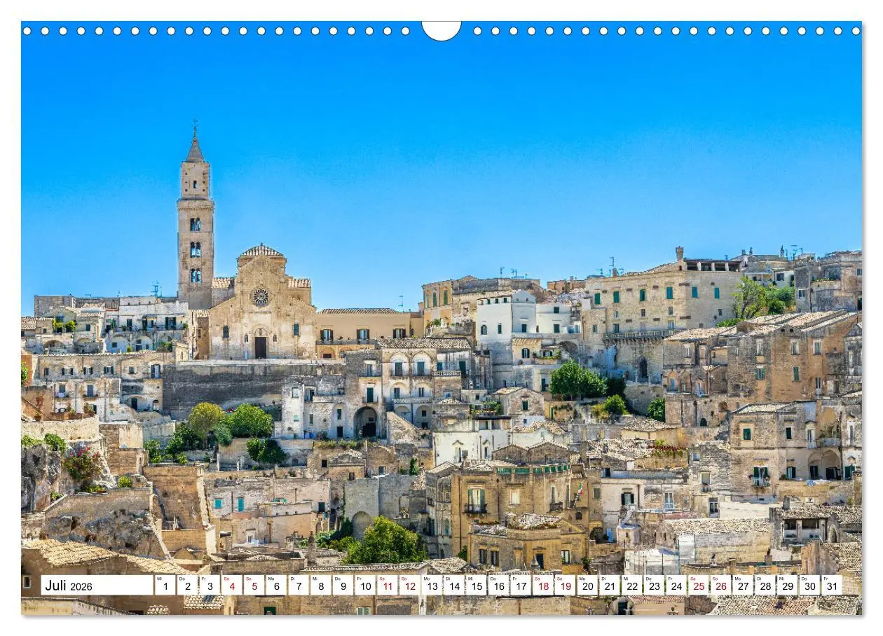 Bild: 9783457562550 | Matera - Die Stadt der Sassi (Wandkalender 2026 DIN A3 quer),...