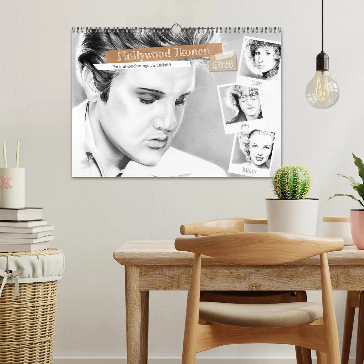 Bild: 9783457942550 | Hollywood Ikonen in Bleistift (Wandkalender 2026 DIN A3 quer),...