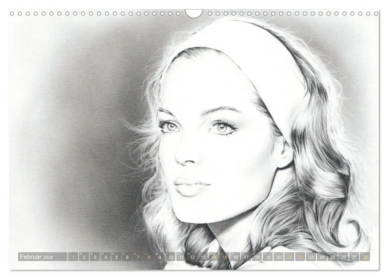Bild: 9783457942550 | Hollywood Ikonen in Bleistift (Wandkalender 2026 DIN A3 quer),...