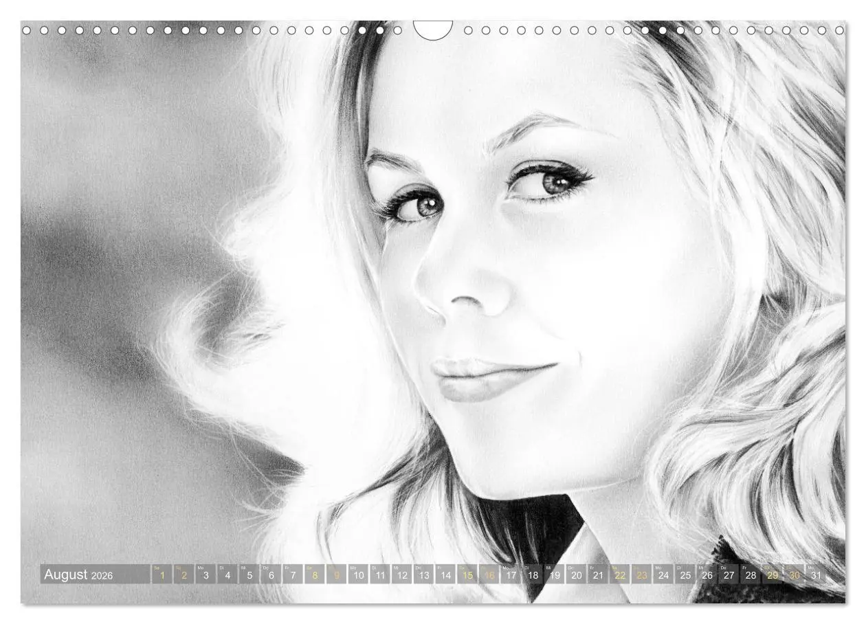 Bild: 9783457942550 | Hollywood Ikonen in Bleistift (Wandkalender 2026 DIN A3 quer),...