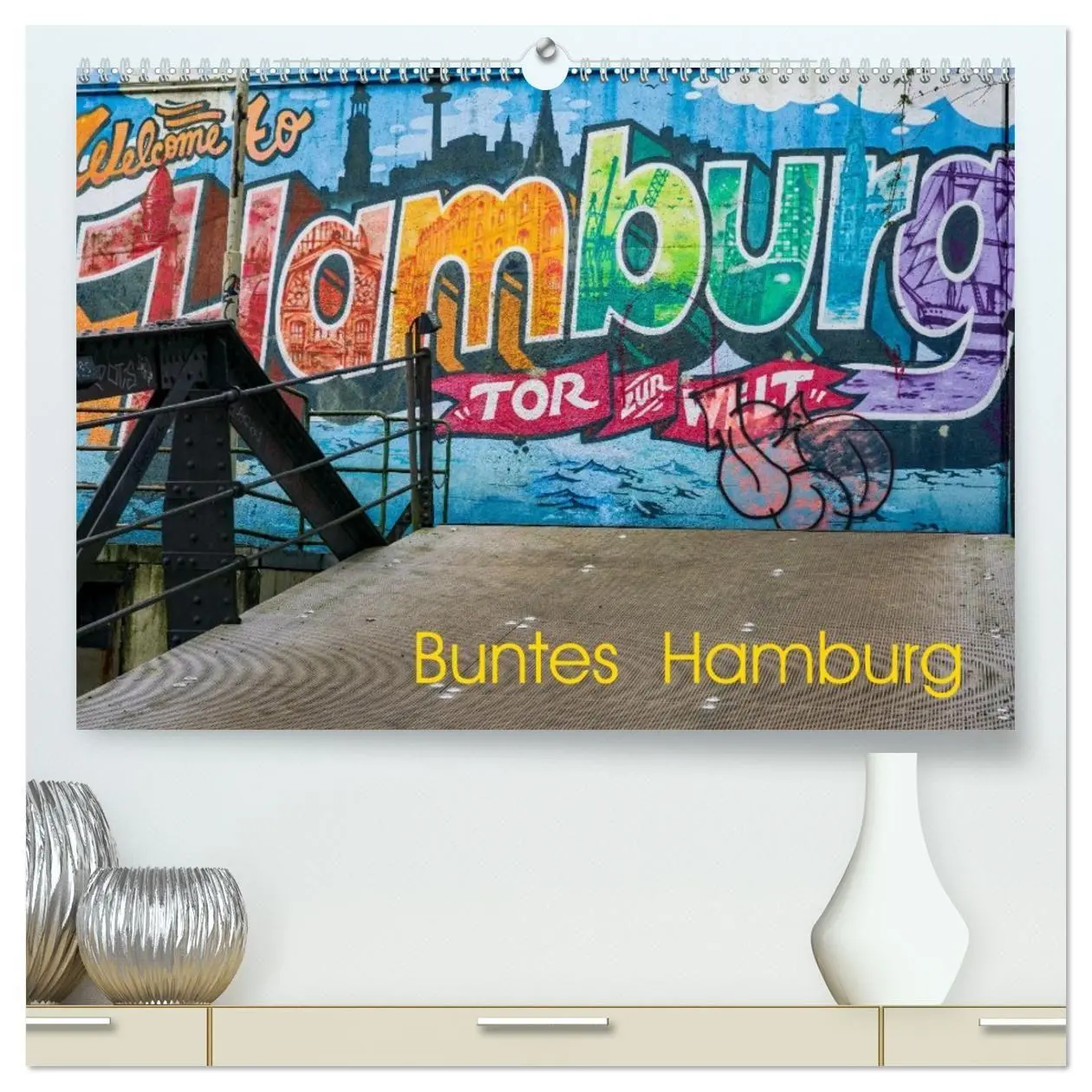 Cover: 9783516722550 | Buntes Hamburg (hochwertiger Premium Wandkalender 2026 DIN A2...