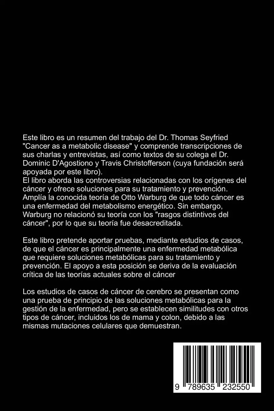 Rückseite: 9789635232550 | Resumen de El cáncer como enfermedad metabólica por el Dr. Thomas...