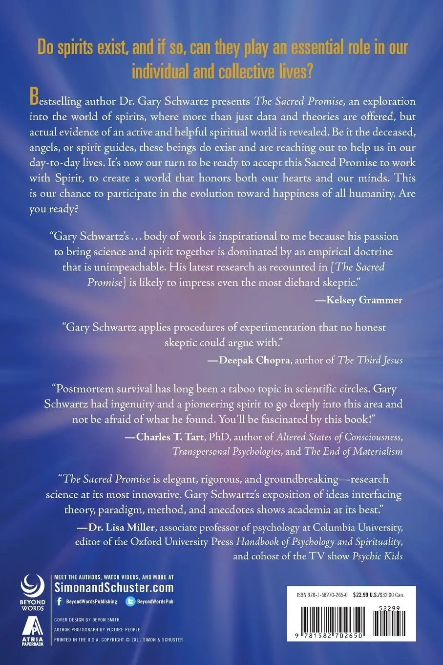 Rückseite: 9781582702650 | The Sacred Promise | Gary E. Schwartz | Taschenbuch | No Series | 2019