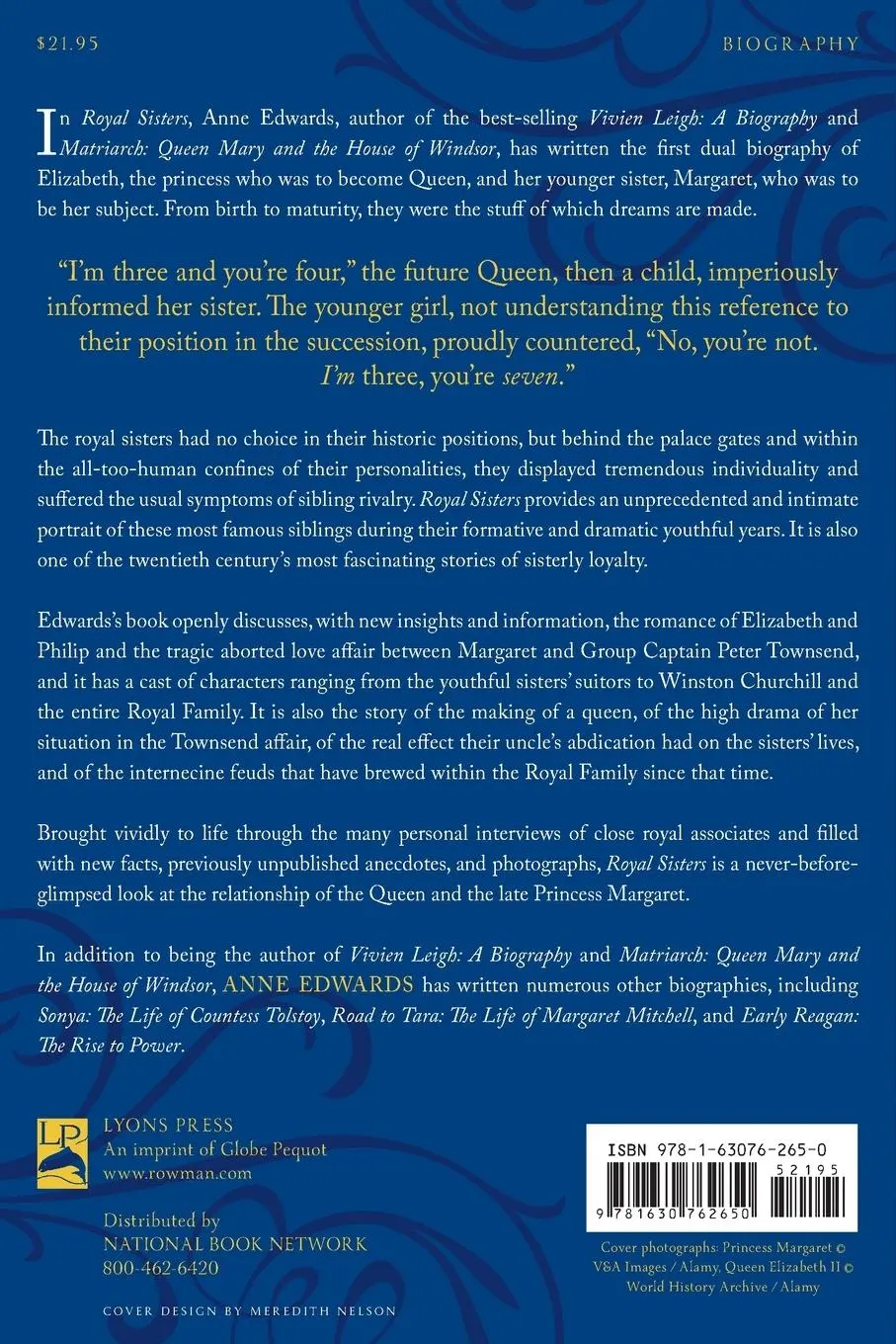 Rückseite: 9781630762650 | Royal Sisters | Queen Elizabeth II and Princess Margaret | Edwards