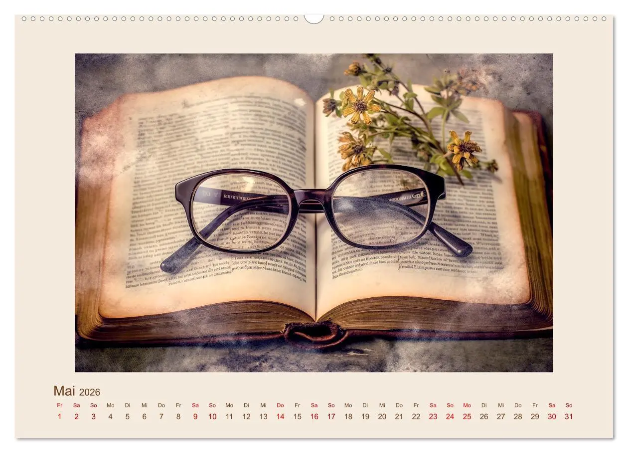 Bild: 9783457482650 | Bücherzauber (Wandkalender 2026 DIN A2 quer), CALVENDO Monatskalender