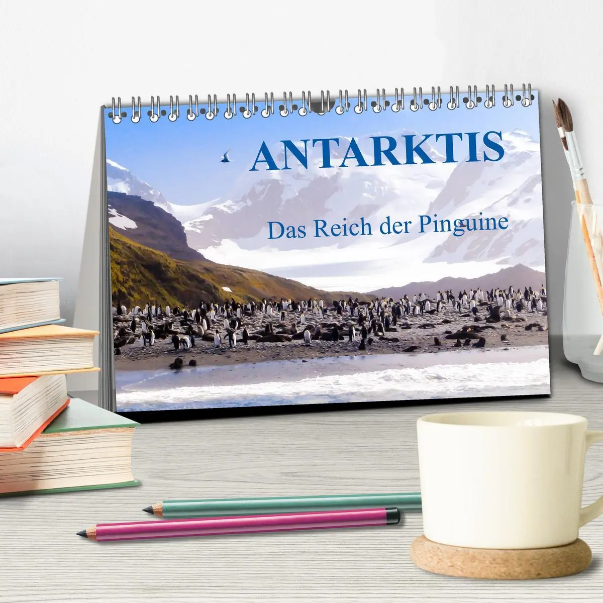 Bild: 9783516192650 | Antarktis - Das Reich der Pinguine (Tischkalender 2026 DIN A5...