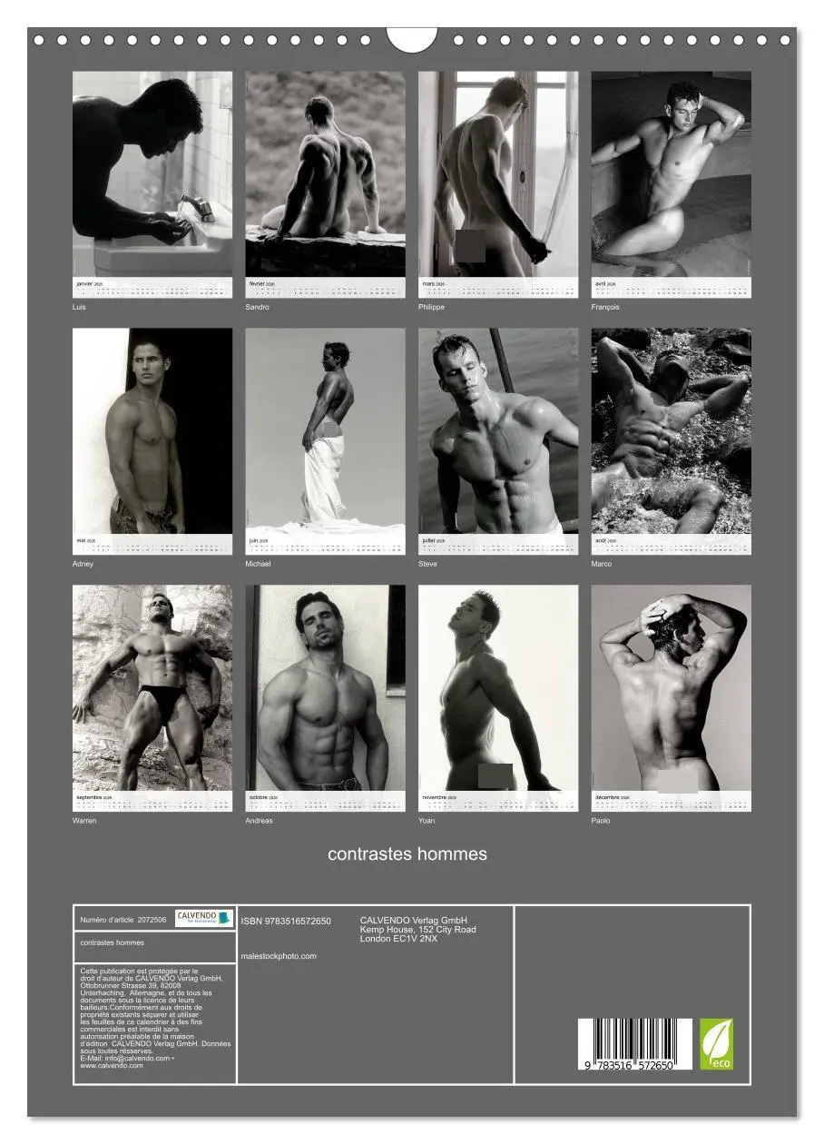 Bild: 9783516572650 | contrastes hommes (Calendrier mural 2026 DIN A3 horizontal),...