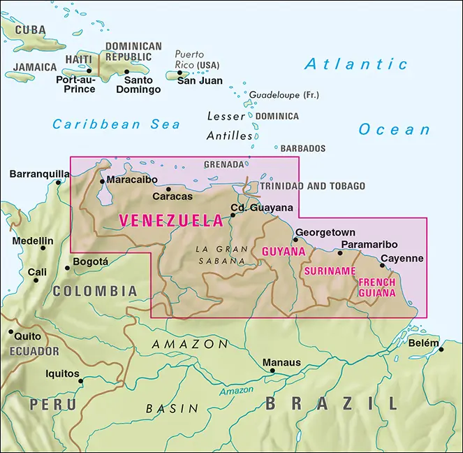 Bild: 9783865742650 | Venezuela - Guyana - Suriname - French Guiana | Günter Nelles | 2011