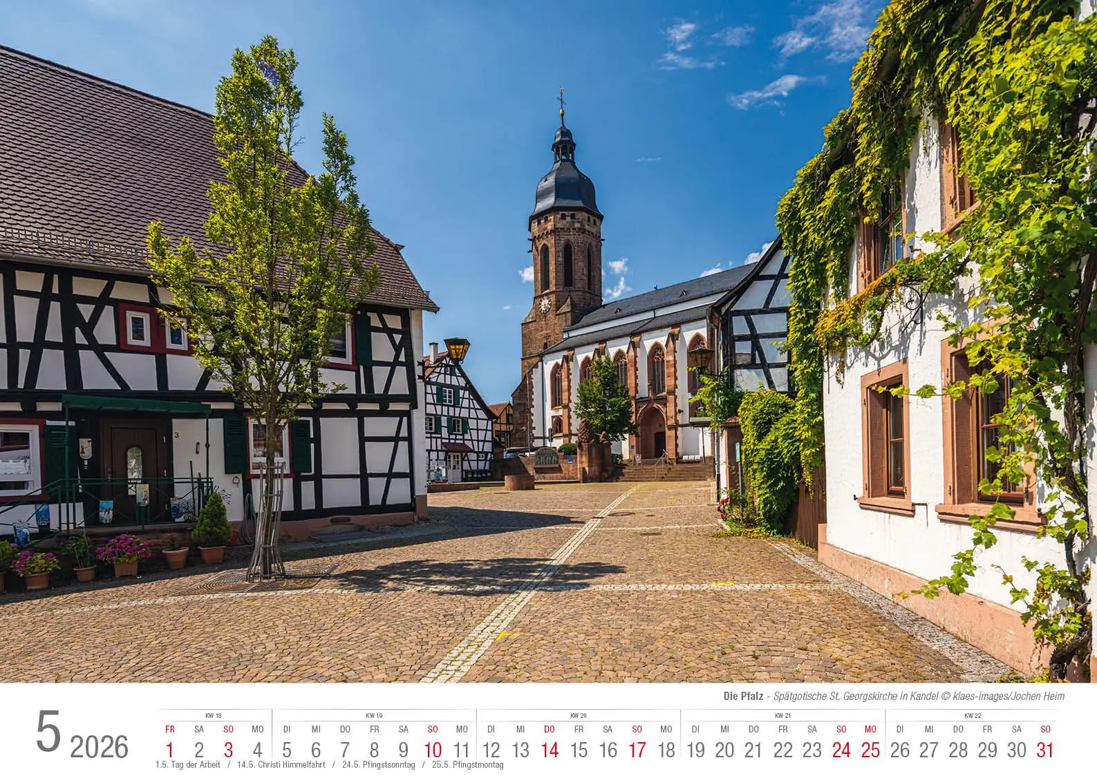 Bild: 9783965352650 | Die Pfalz 2026 Bildkalender A3 Spiralbindung | Holger Klaes | Kalender