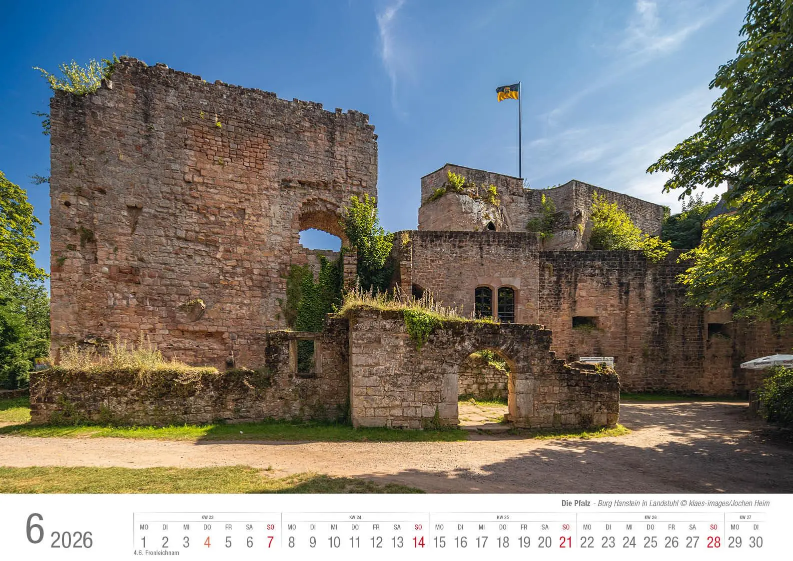 Bild: 9783965352650 | Die Pfalz 2026 Bildkalender A3 Spiralbindung | Holger Klaes | Kalender
