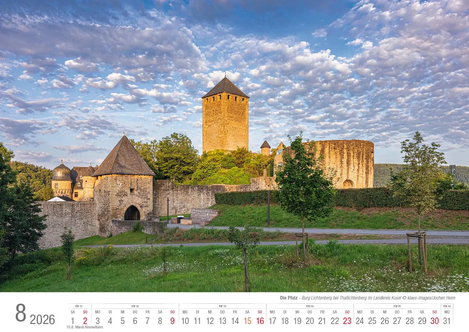 Bild: 9783965352650 | Die Pfalz 2026 Bildkalender A3 Spiralbindung | Holger Klaes | Kalender