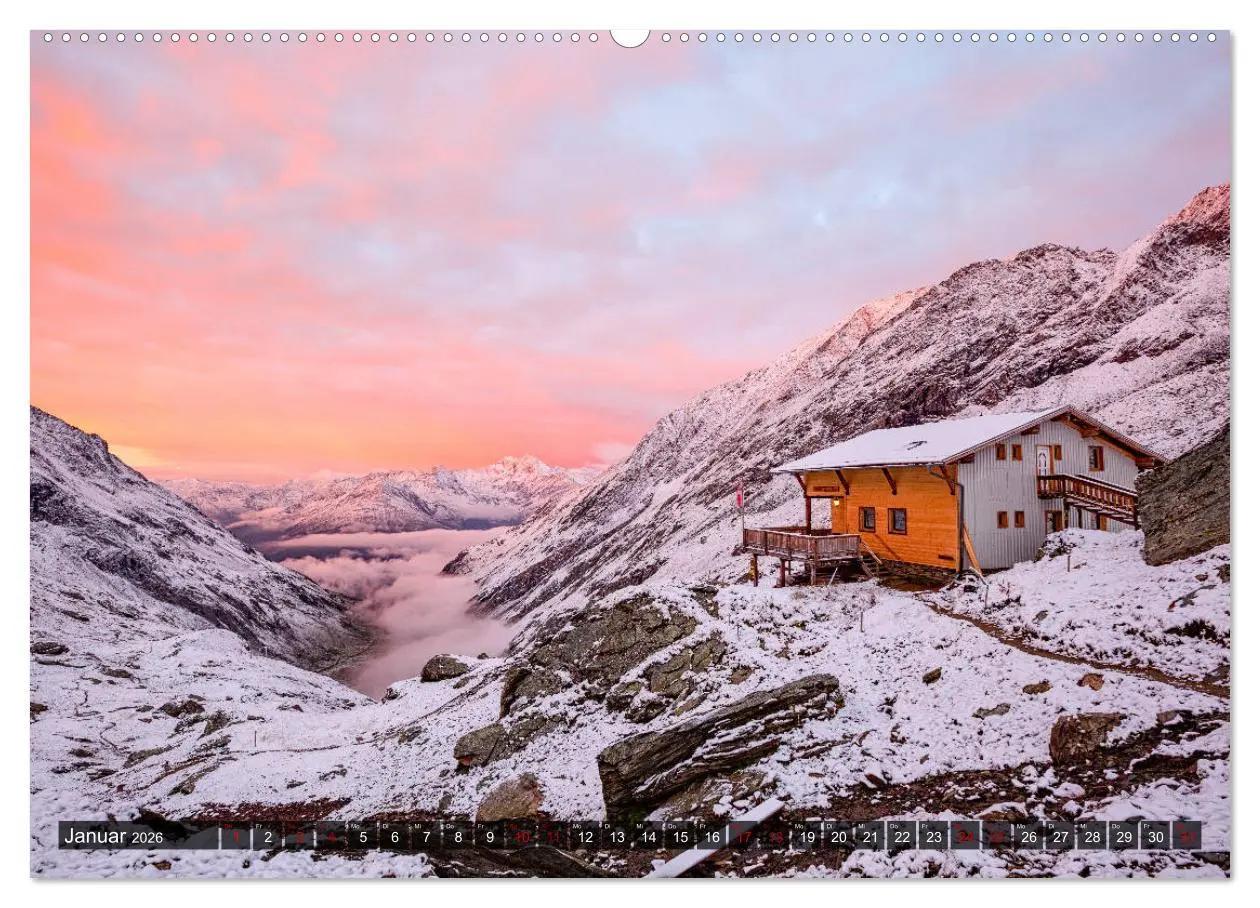 Bild: 9783457922750 | Hüttenzauber: Berghütten in den Alpen (Wandkalender 2026 DIN A2...