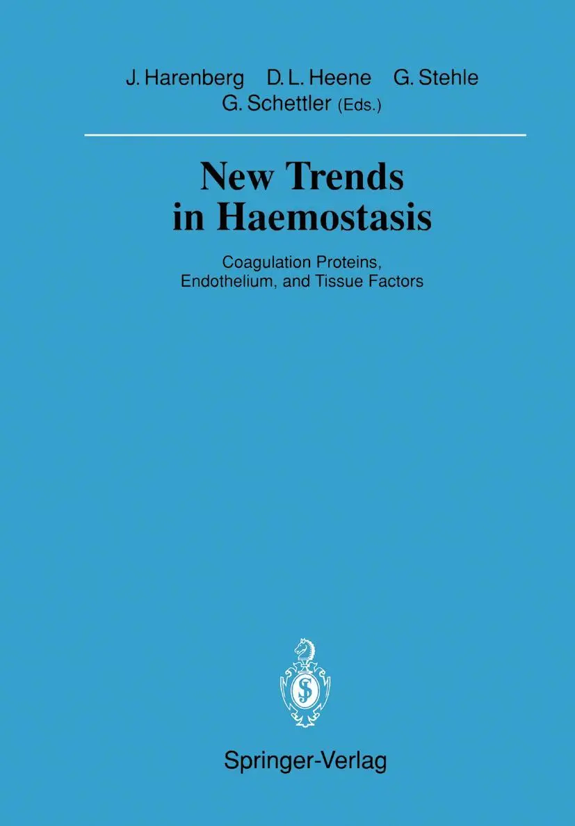 Cover: 9783540532750 | New Trends in Haemostasis | Job Harenberg (u. a.) | Taschenbuch | ix