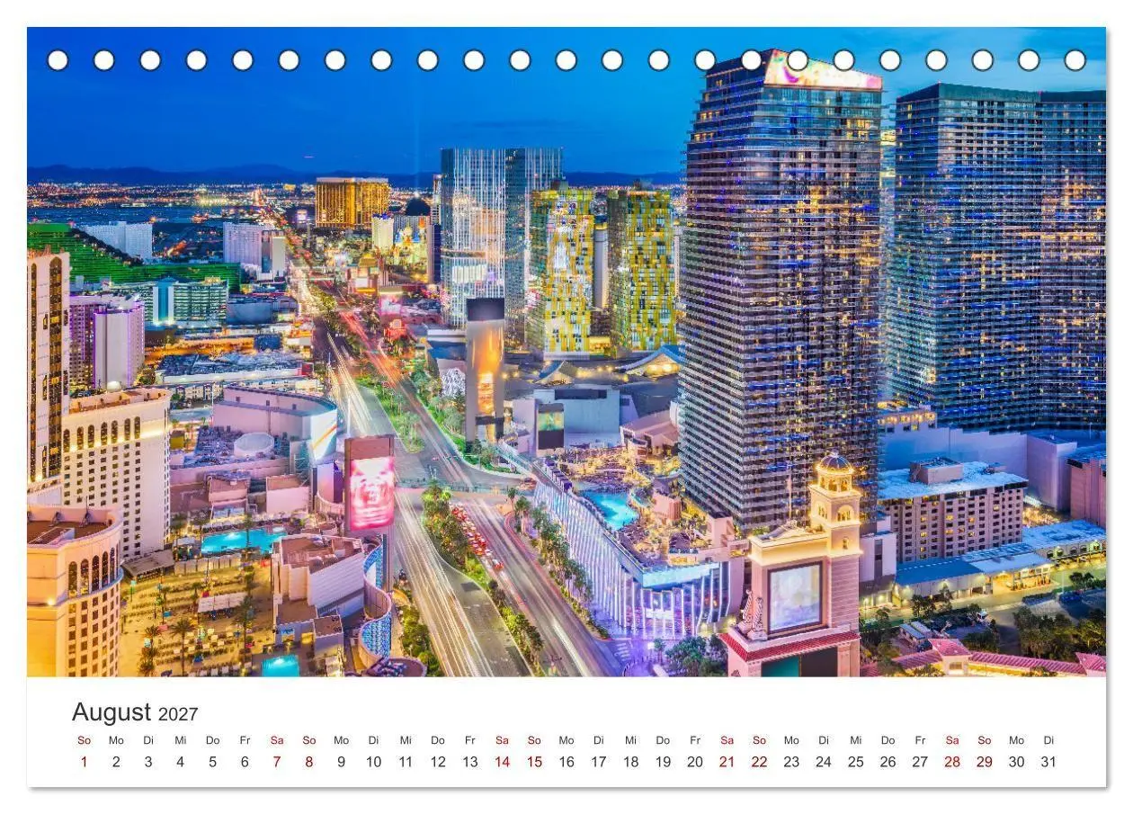 Bild: 9783569342750 | Las Vegas - Die Hauptstadt der Unterhaltung. (Tischkalender 2027...
