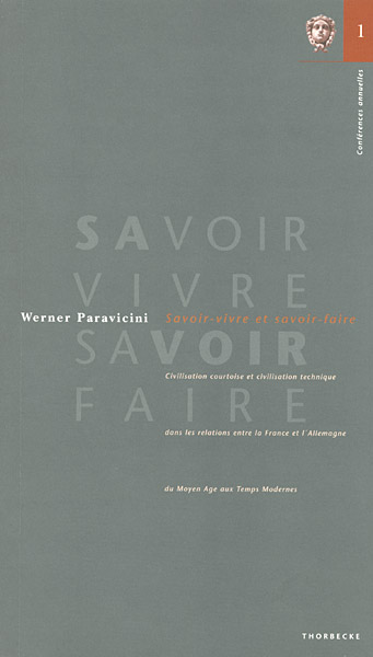 Cover: 9783799572750 | Savoir-vivre et savoir-faire | Werner Paravicini (u. a.) | Taschenbuch