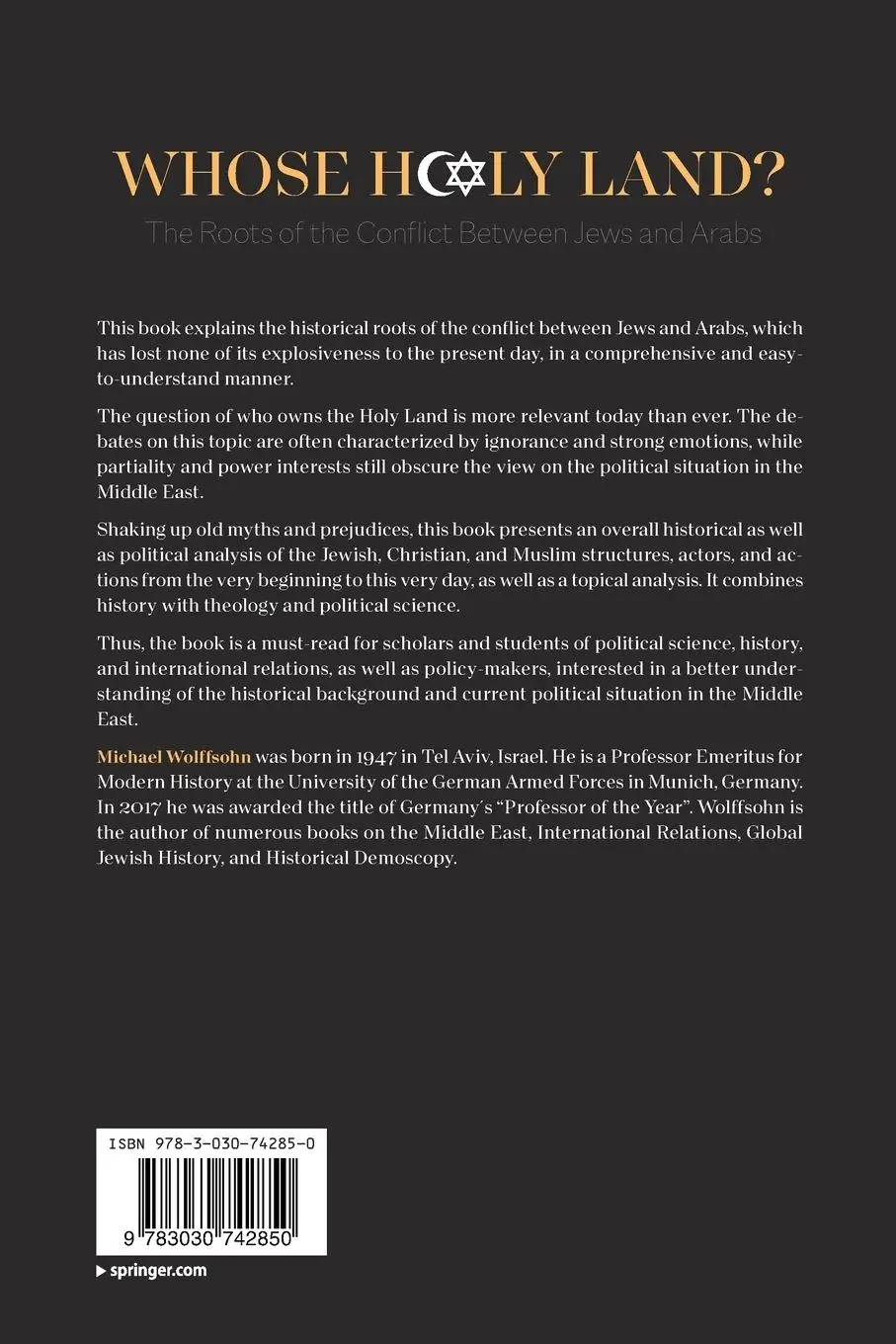 Rückseite: 9783030742850 | Whose Holy Land? | The Roots of the Conflict Between Jews and Arabs