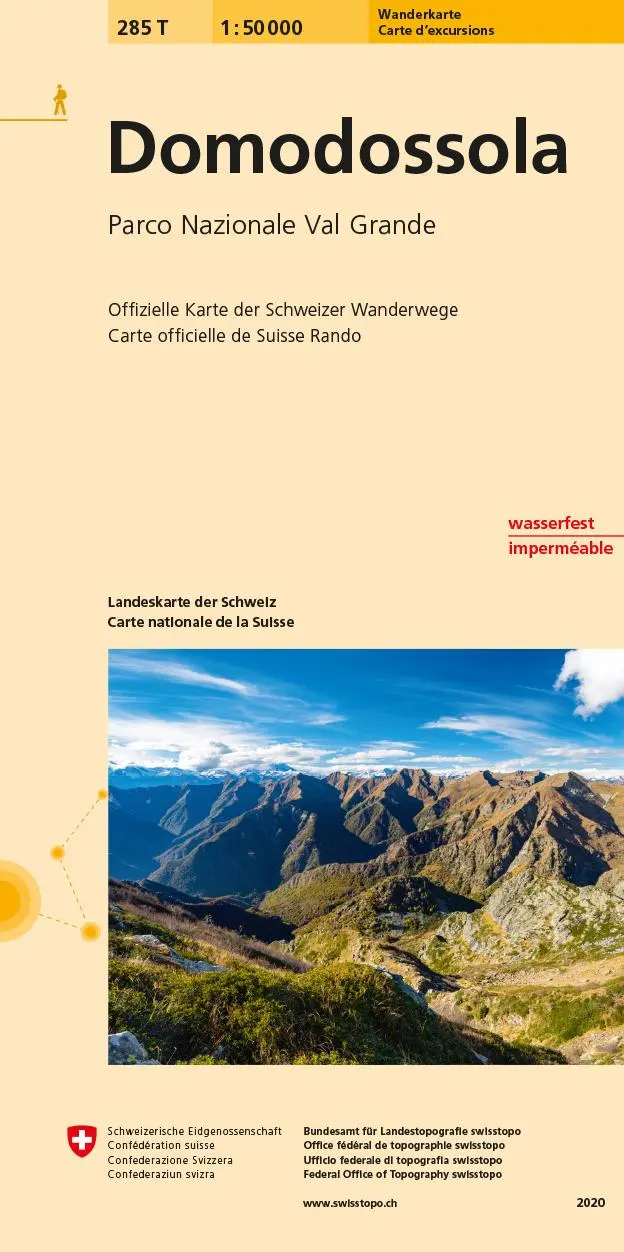 Cover: 9783302302850 | Swisstopo 1 : 50 000 Domodossola | Parco Nazionale Val Grande (1)