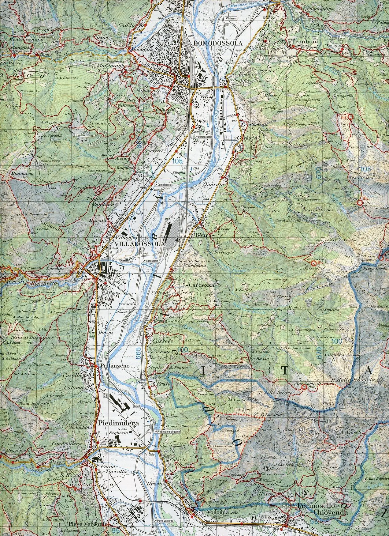 Bild: 9783302302850 | Swisstopo 1 : 50 000 Domodossola | Parco Nazionale Val Grande (1)