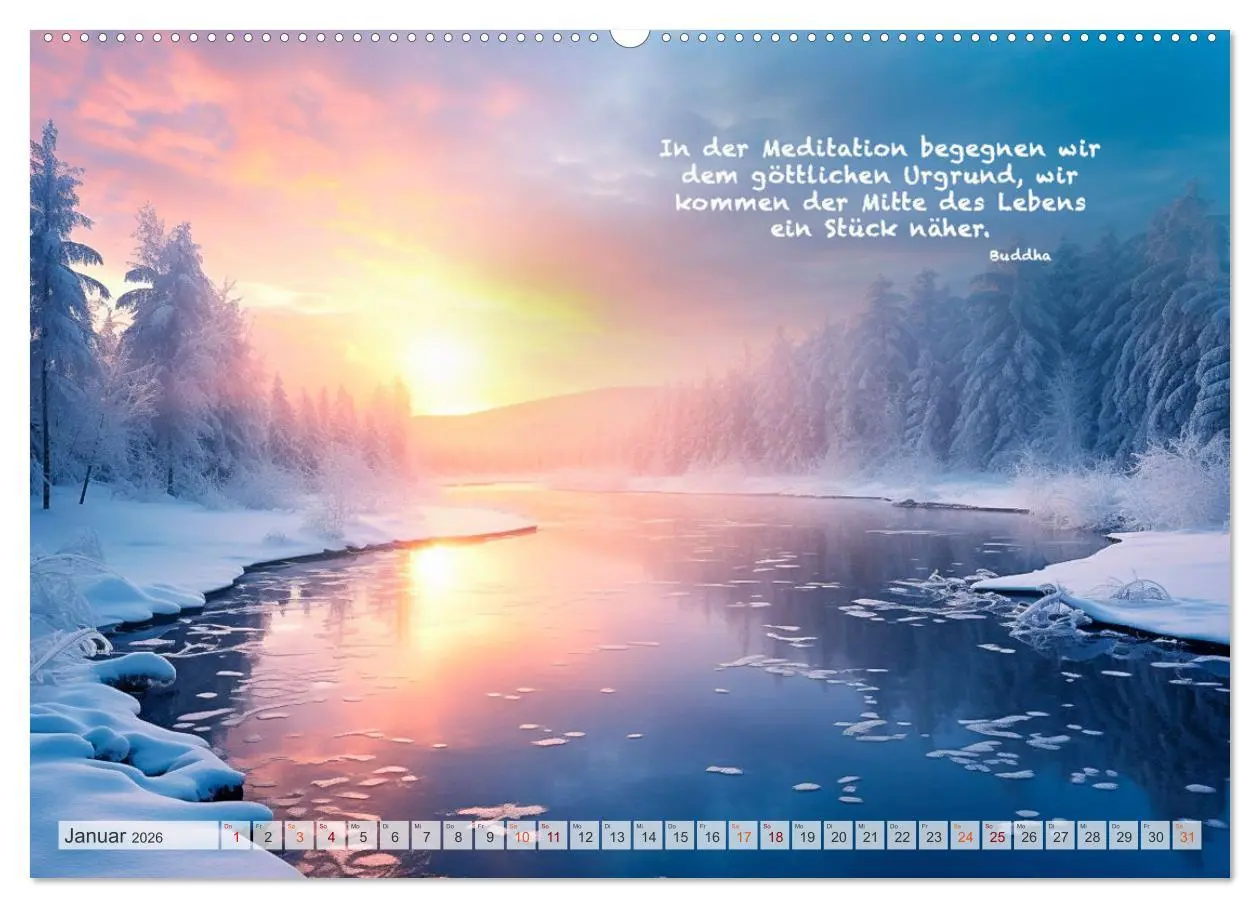 Bild: 9783457532850 | Meditation und innerer Frieden (hochwertiger Premium Wandkalender...