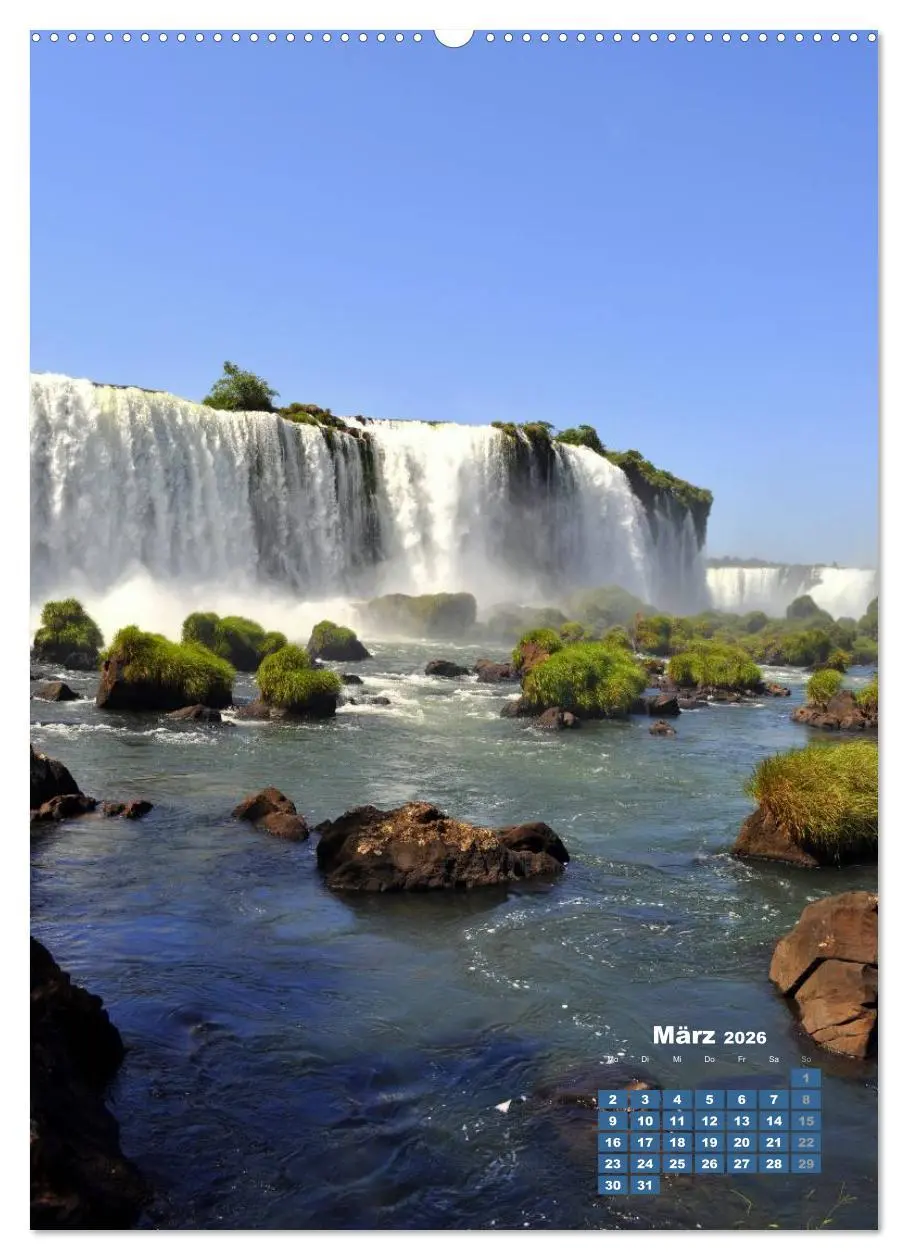 Bild: 9783516482850 | Wasserfälle Südamerikas - Iguazu Wasserfälle (Wandkalender 2026 DIN...