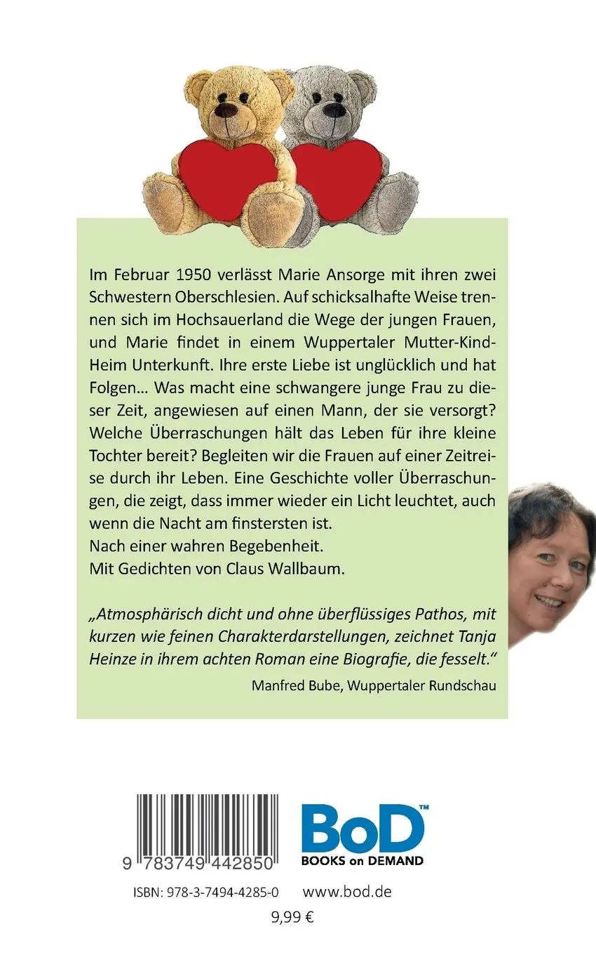 Rückseite: 9783749442850 | Mütterherzen | Roman | Tanja Heinze | Taschenbuch | 244 S. | Deutsch