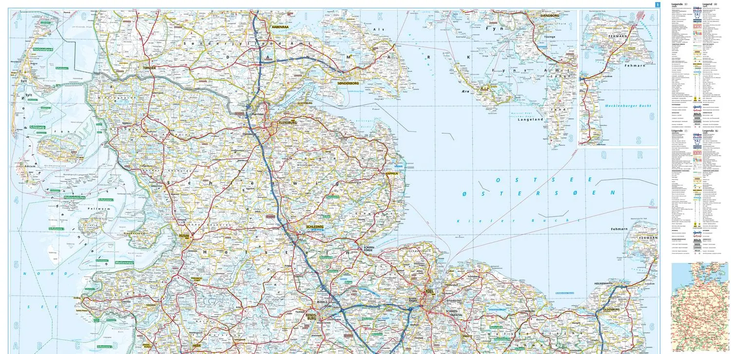Bild: 9783826422850 | ADAC Regionalkarte 01 Schleswig-Holstein, Hamburg 1:150.000 | Deutsch