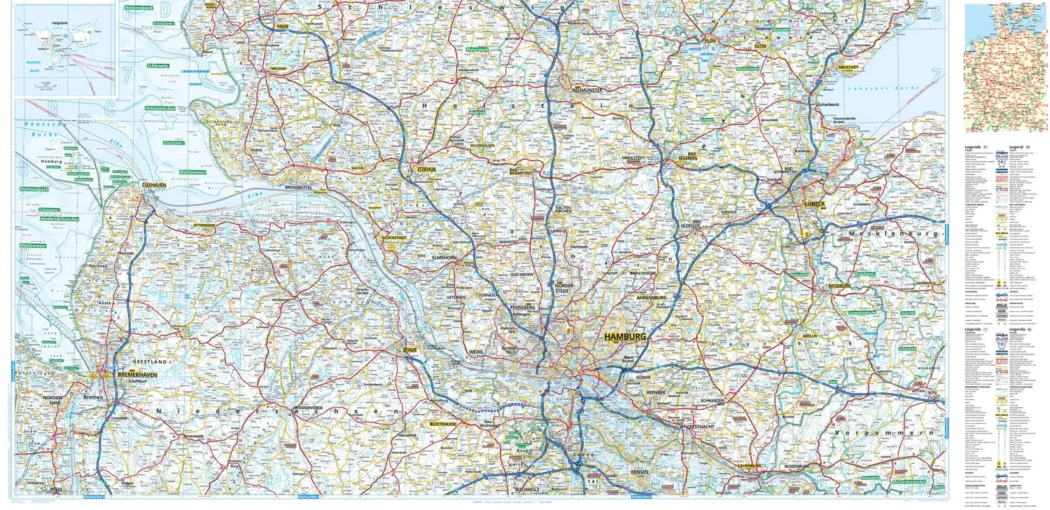 Bild: 9783826422850 | ADAC Regionalkarte 01 Schleswig-Holstein, Hamburg 1:150.000 | Deutsch