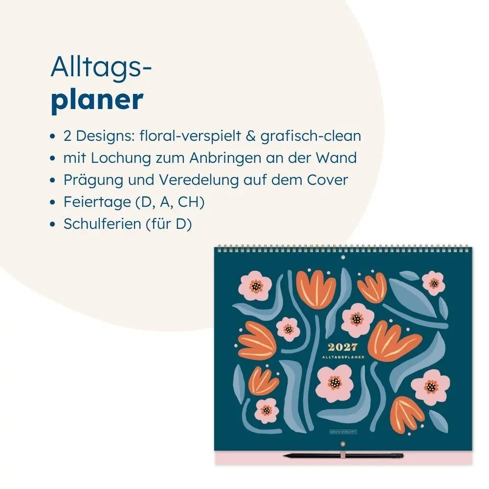 Bild: 9783986362850 | Alltagsplaner 2027 Colourful Seasons | Familienplaner | Original