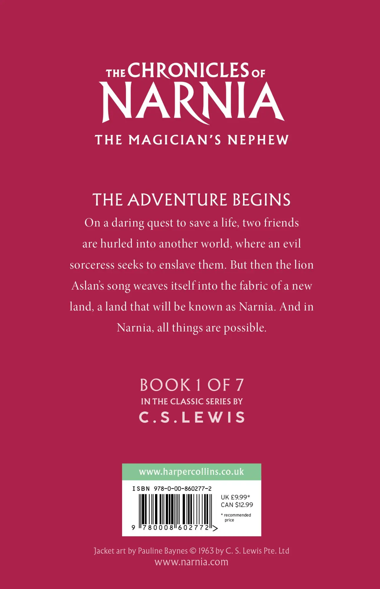 Rückseite: 9780008662950 | The Magician's Nephew | C. S. Lewis | Taschenbuch | Englisch | 2023