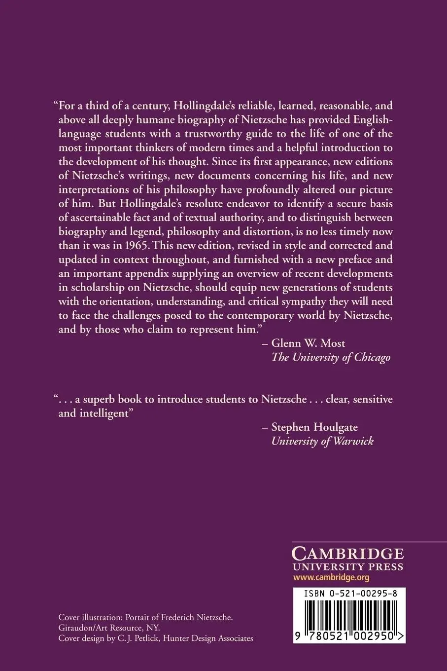 Rückseite: 9780521002950 | Nietzsche | The Man and His Philosophy | R. J. Hollingdale | Buch