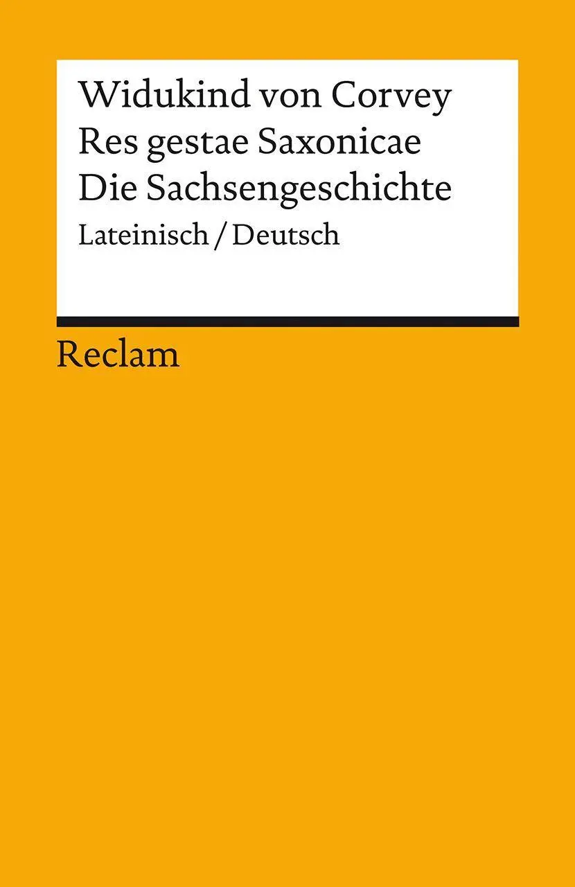 Cover: 9783150142950 | Res gestae Saxonicae / Die Sachsengeschichte. Lateinisch/Deutsch