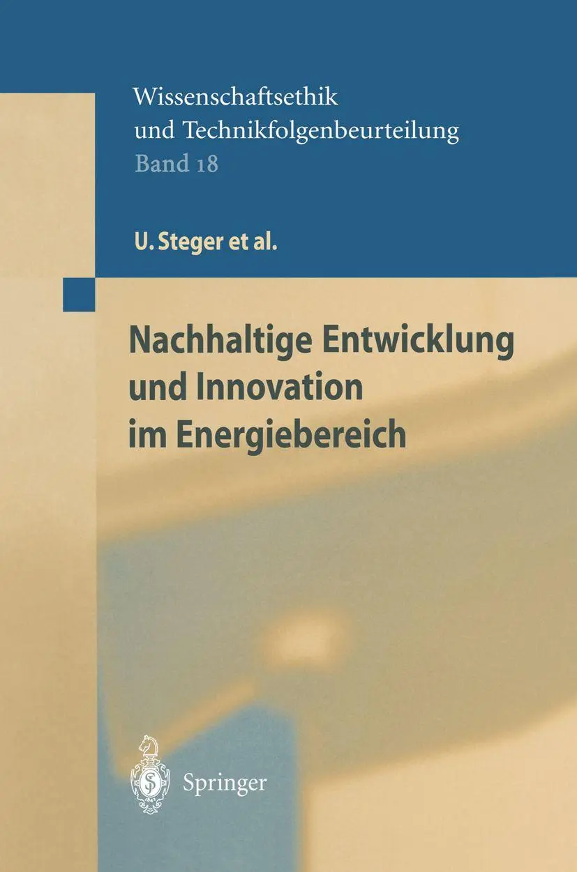 Cover: 9783540442950 | Nachhaltige Entwicklung und Innovation im Energiebereich | Buch | 2002