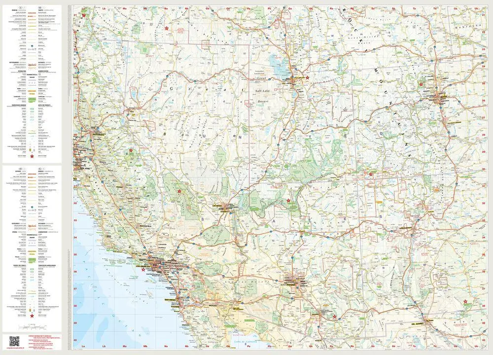 Bild: 9783575022950 | MARCO POLO Reisekarte USA West 1:2 Mio. | (Land-)Karte | MARCO POLO