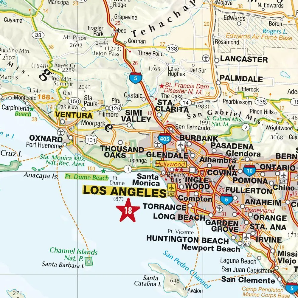 Bild: 9783575022950 | MARCO POLO Reisekarte USA West 1:2 Mio. | (Land-)Karte | MARCO POLO