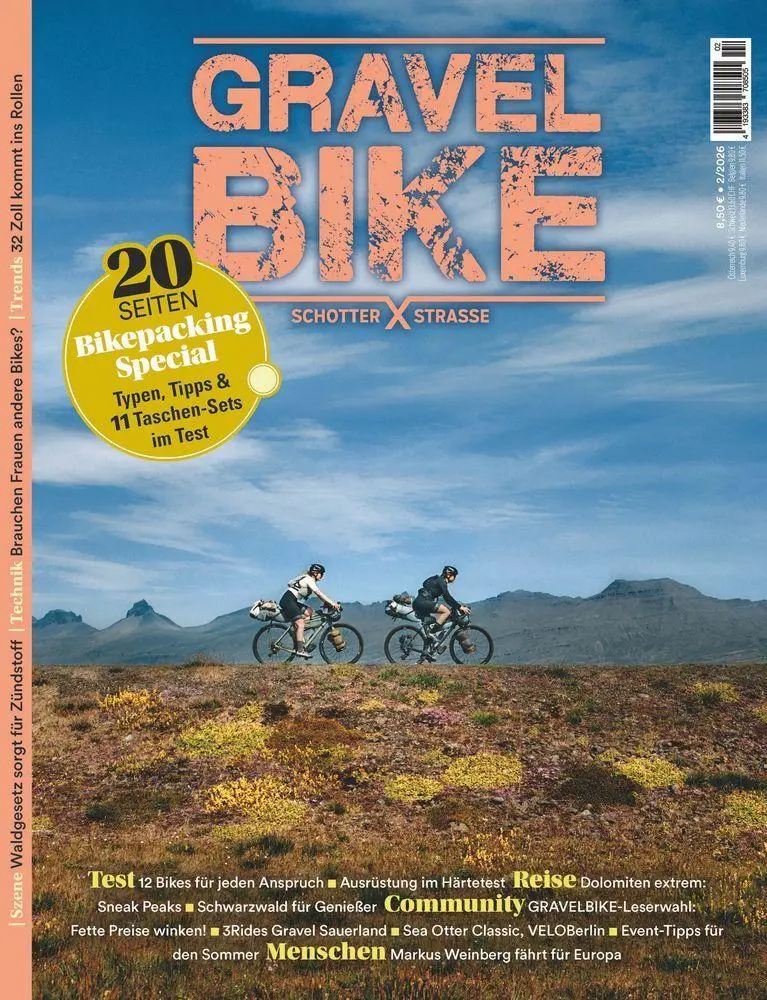 Cover: 9783613322950 | Gravelbike - Schotter-Strassen 02/2026 | Bikepacking | Taschenbuch