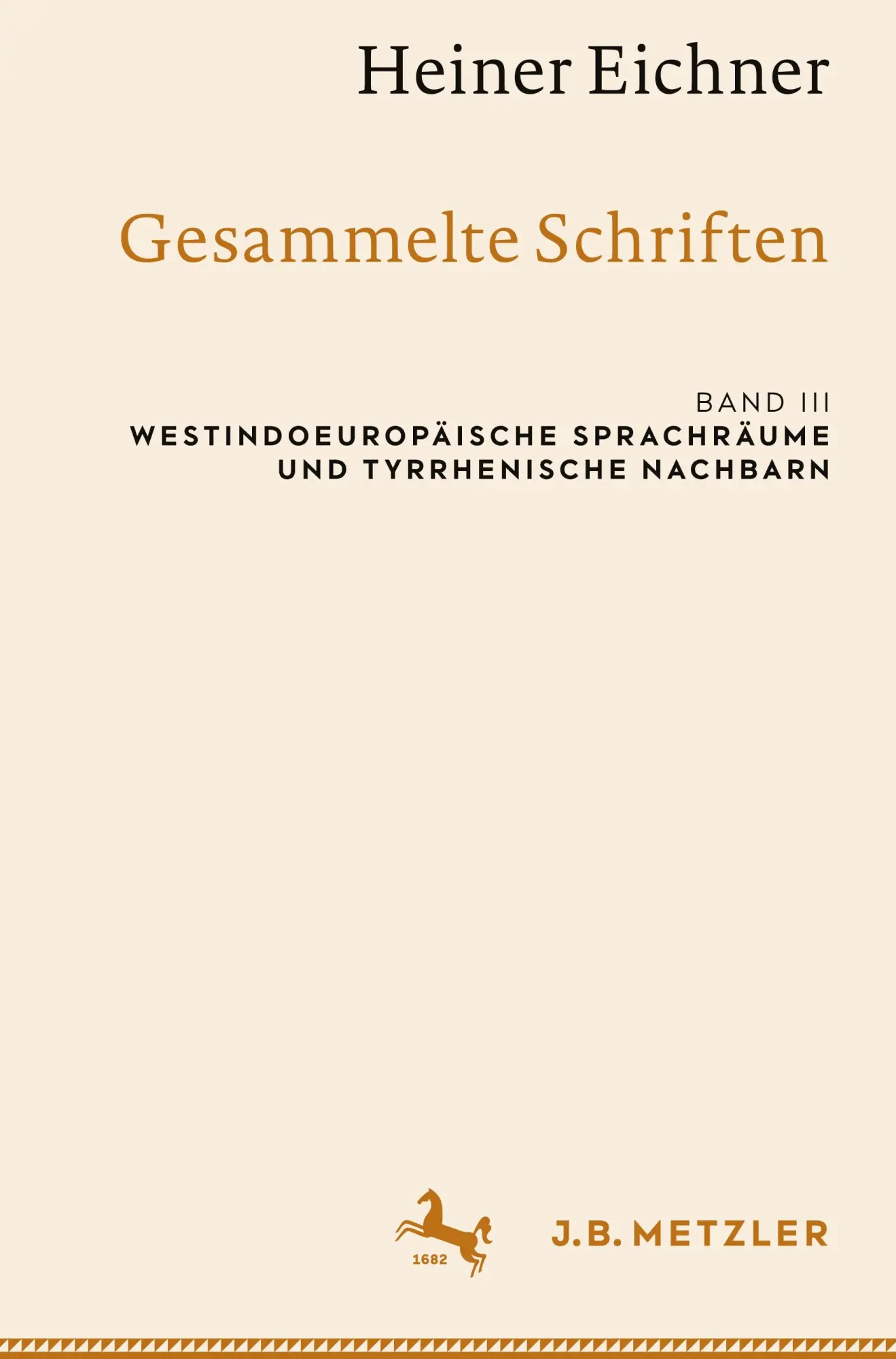 Cover: 9783662692950 | Heiner Eichner: Gesammelte Schriften | Heiner Eichner | Buch | vi